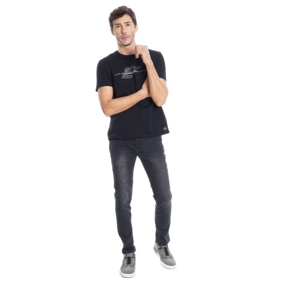 JEANS HOMBRE SLIM TIRO MEDIO BLACK FIVE POCKETS BASIC ELLUS - Imagen 6