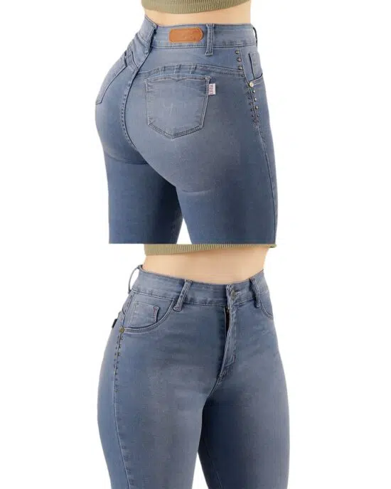 JEANS FERRARI BRILLOS SKINNY LIGHT BLUE DIVINE - Imagen 3