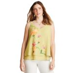 BLUSA SIN MANGAS CON CAPAS BLANCO LDP