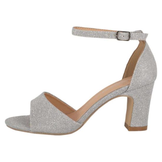 SANDALIA MUJER 3071-21 PLATEADO ALQUMIA