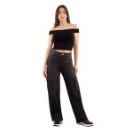 JEANS ARUBA CARGO WIDE LEG BLACK DIVINE