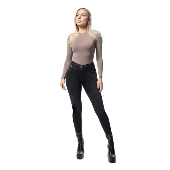 JEANS 3658 CINTURA SKINNY NEGRO MOHICANO