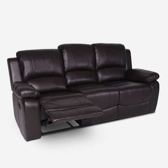 SOFA ANDALUCIA RECLINABLE 3 CUERPOS CHOCOLATE CIC - Imagen 2