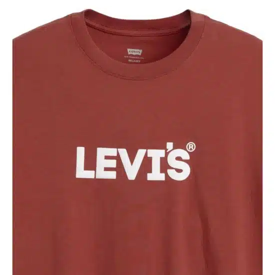 POLERA HOMBRE SS RELAXED FIT LOGO ROJO LEVIS - Imagen 4
