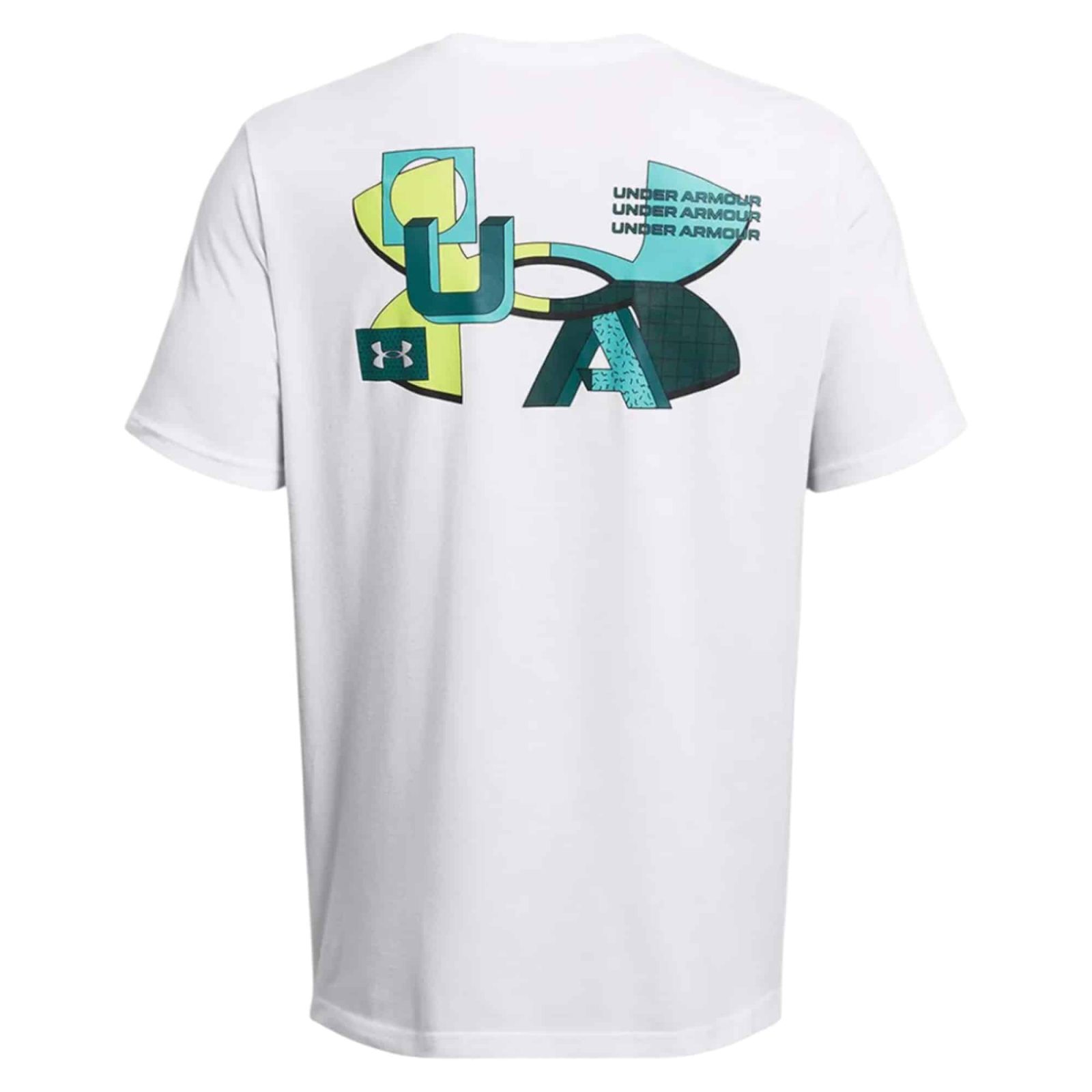 Polera Hombre MC Color Block White Under Armour - Imagen 2