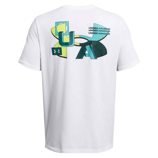 Polera Hombre MC Color Block White Under Armour - Imagen 2