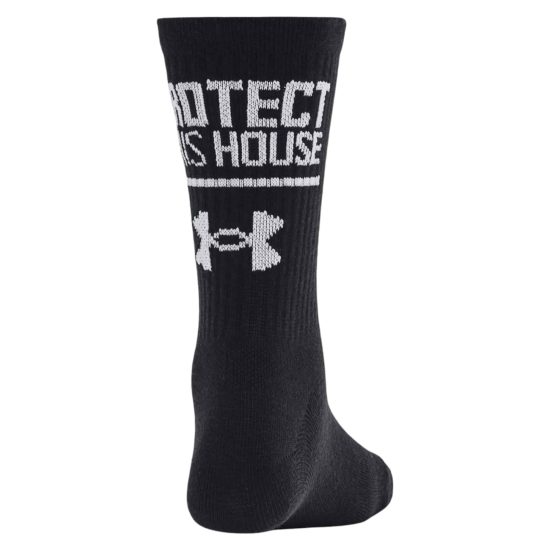 Tripack Calcetin Mid Essential Black Under Armour - Imagen 2