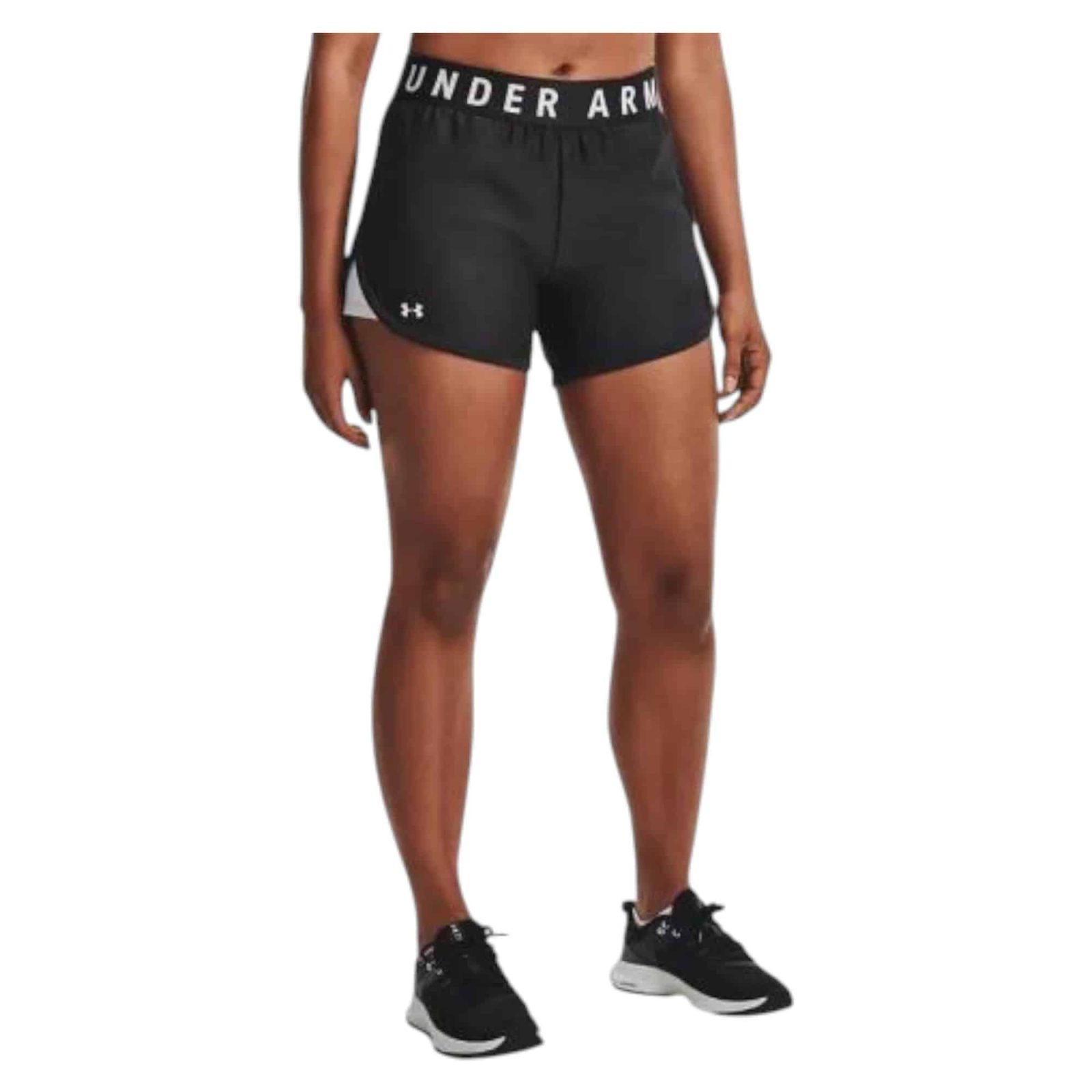 Short Mujer Play Up 13 cm Gris Under Armour - Imagen 3