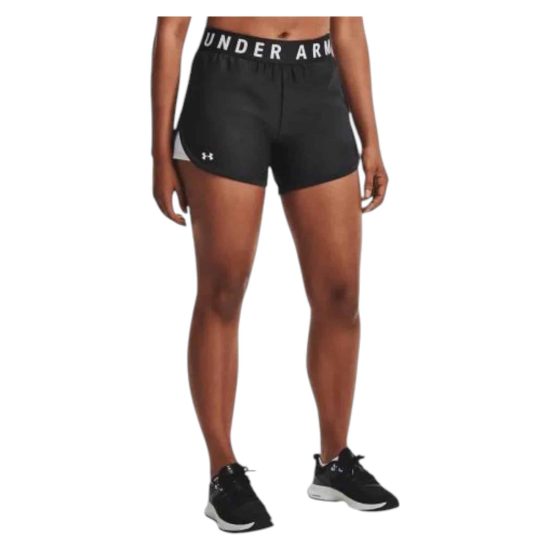 Short Mujer Play Up 13 cm Gris Under Armour - Imagen 3