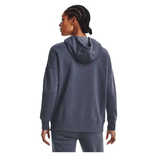 Poleron Mujer Rival Fleece Full Zip Grey Under Armour - Imagen 2