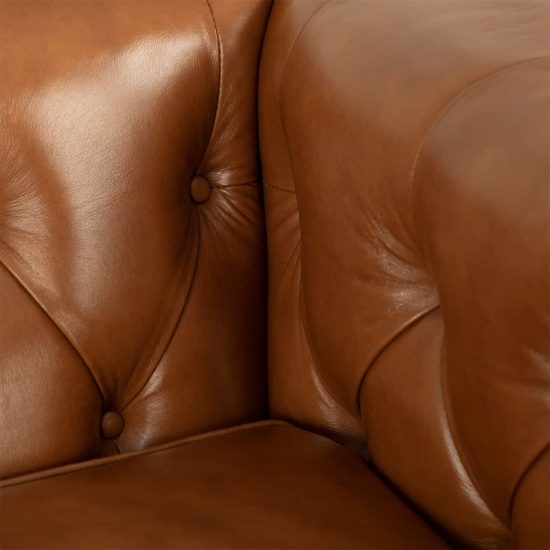 Sofá 3 Cuerpos Cuero Chesterfield Siena - Imagen 4