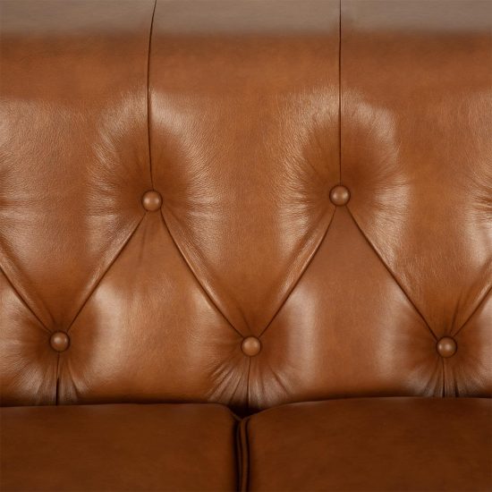 Sofá 3 Cuerpos Cuero Chesterfield Siena - Imagen 6