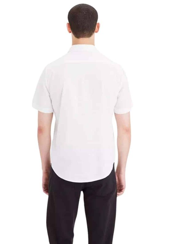 CAMISA MC HOMBRE SS CASUAL LUCENT WHITE SLUB DOCKERS - Imagen 2