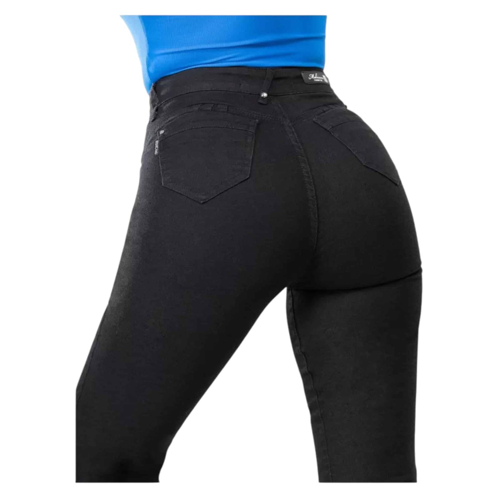JEANS 3781 HAHID CINTURA FLARE NEGRO MOHICANO - Imagen 4