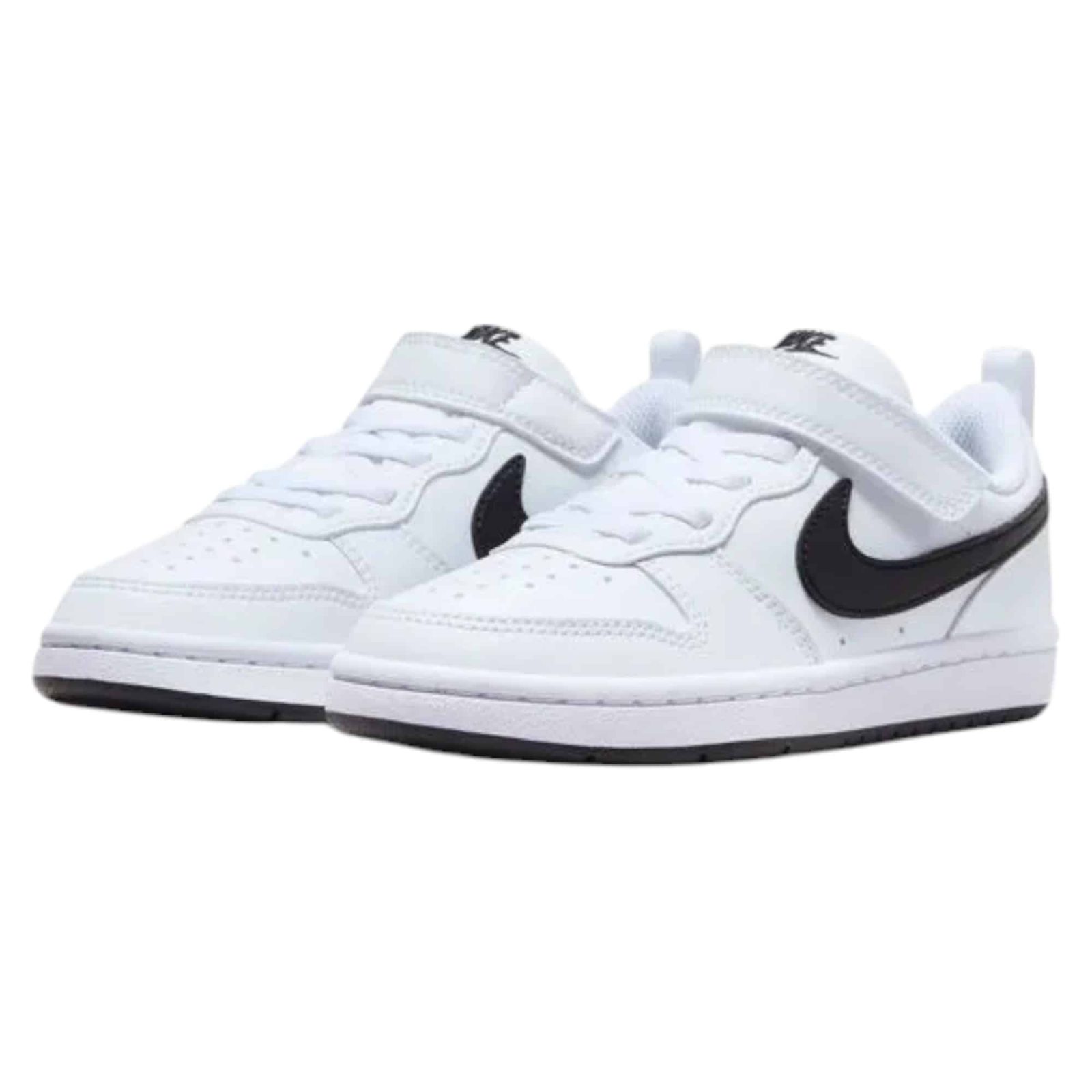 ZAPATILLA KIDS COURT BOROUGH LOW PS WHITE/BLACK NIKE - Imagen 4
