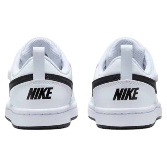 ZAPATILLA KIDS COURT BOROUGH LOW PS WHITE/BLACK NIKE - Imagen 5