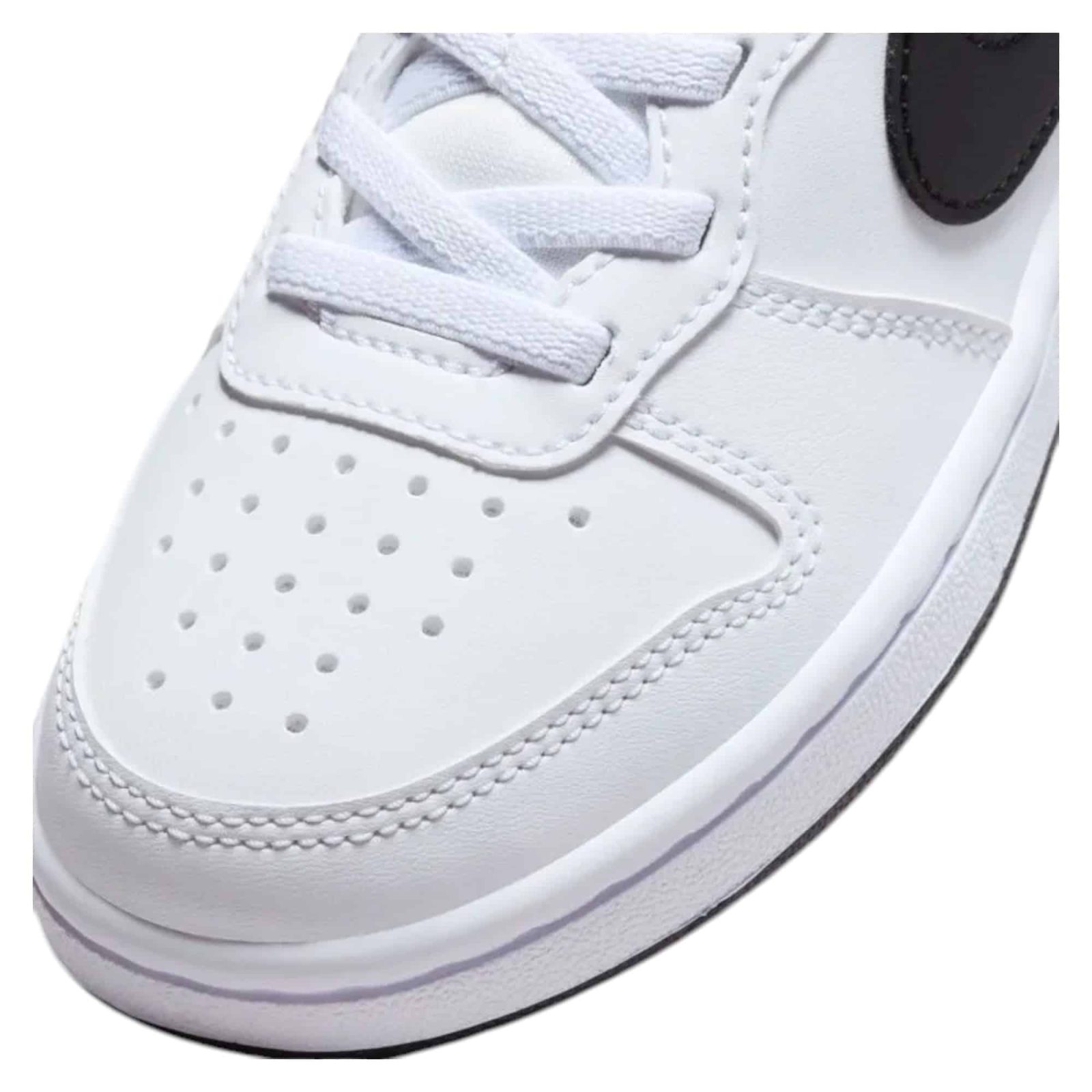 ZAPATILLA KIDS COURT BOROUGH LOW PS WHITE/BLACK NIKE - Imagen 6