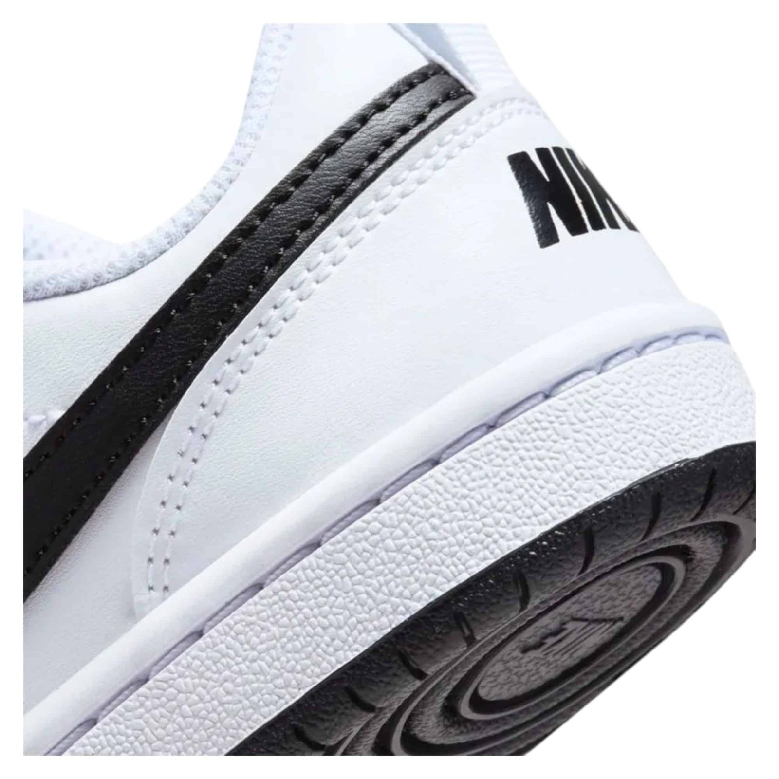 ZAPATILLA KIDS COURT BOROUGH LOW PS WHITE/BLACK NIKE - Imagen 7