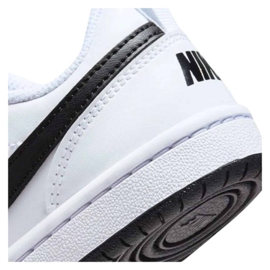 ZAPATILLA KIDS COURT BOROUGH LOW PS WHITE/BLACK NIKE - Imagen 7