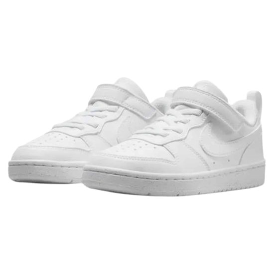 ZAPATILLA KIDS COURT BOROUGH LOW RECRAFT WHITE/WHITE NIKE - Imagen 3