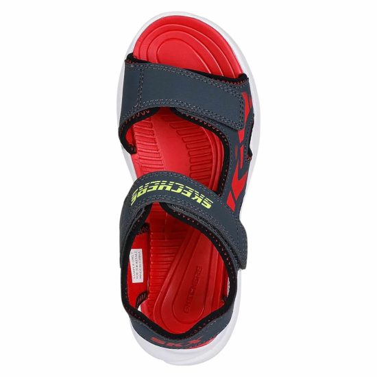 SANDALIA NIÑO RAZOR SPLASH AQUA BUDDIES CHARCOAL RED SKECHERS - Imagen 4