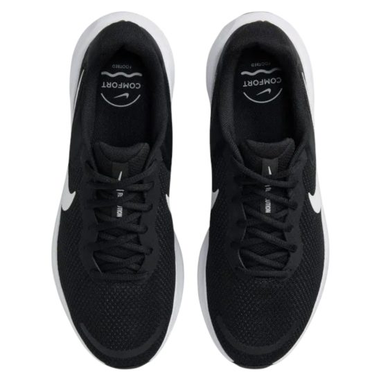 ZAPATILLA HOMBRE REVOLUTION 7 RUNNING BLACK/WHITE NIKE - Imagen 11