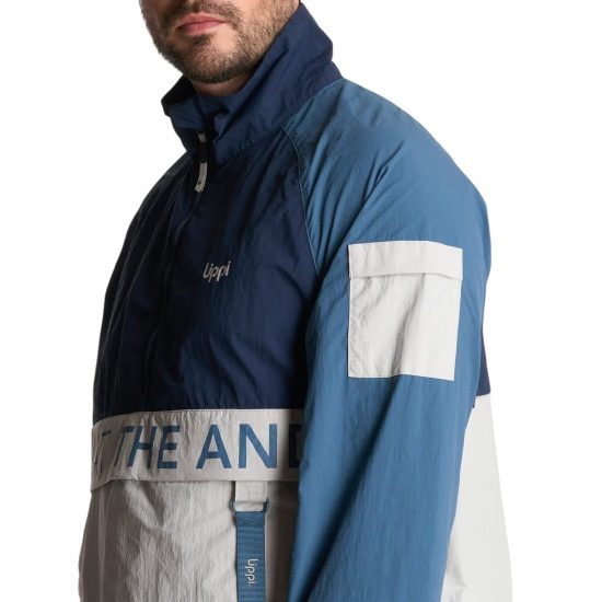 Cortaviento M WindCity WindBreaker medio Zip Jacket Azul Piedra Lippi - Imagen 4