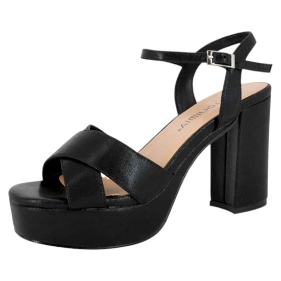 SANDALIA MUJER 3402-02 NEGRO ALQUIMIA - Imagen 2