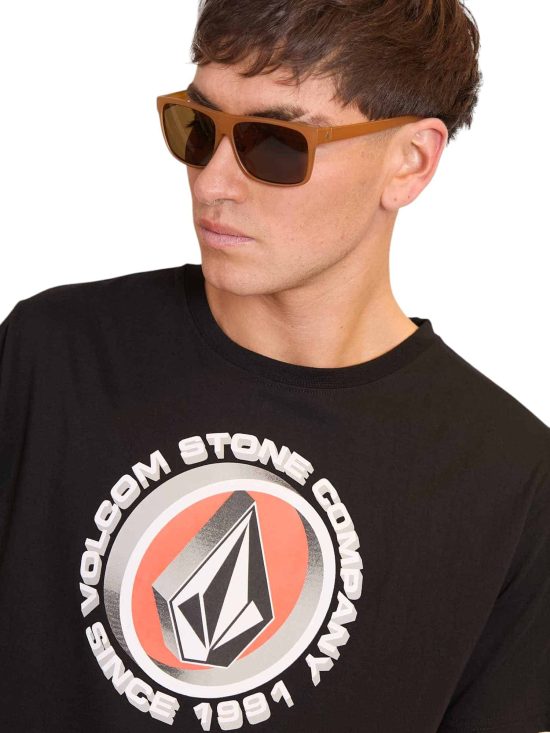 POLERA MC FAUCET BLACK VOLCOM - Imagen 3