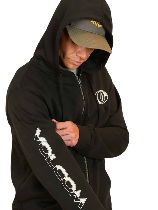 POLERON FULLZIPPER 7O212 BLACK VOLCOM - Imagen 3