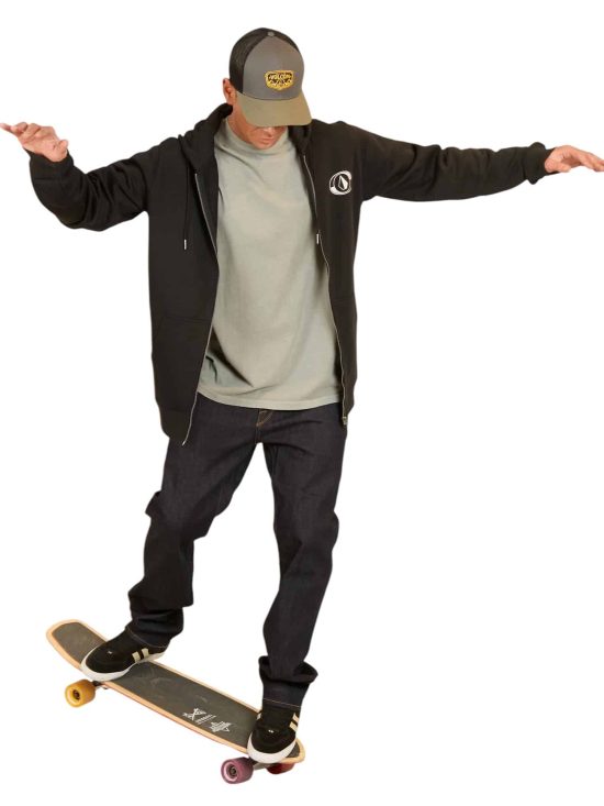 POLERON FULLZIPPER 7O212 BLACK VOLCOM - Imagen 4