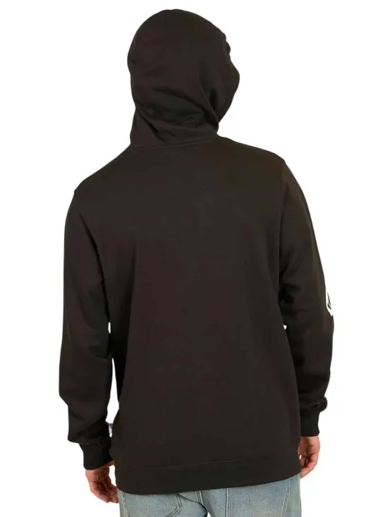 POLERON HOODDIE FULL STONE NEGRO VOLCOM - Imagen 2