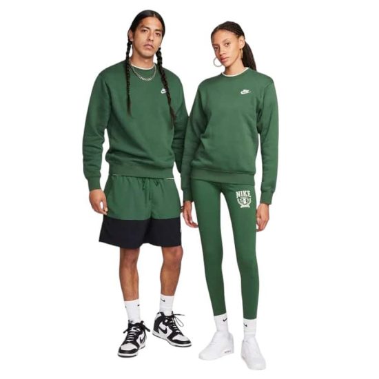 POLERON SPORTSWEAR CLUB FLEECE VERDE NIKE - Imagen 3