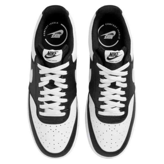 ZAPATILLA HOMBRE COURT VISION LOW BLACK/WHITE NIKE - Imagen 3