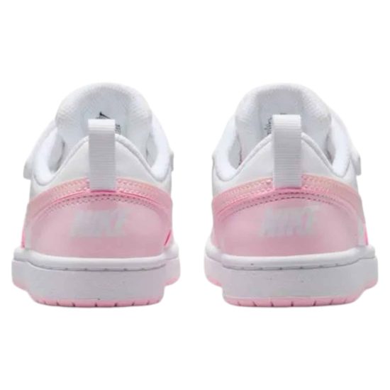 ZAPATILLA NIÑA FOOTWEAR COURT BOROUGH LOW PINK WHITE NIKE - Imagen 3
