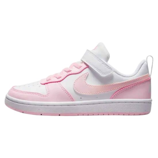 ZAPATILLA NIÑA FOOTWEAR COURT BOROUGH LOW PINK WHITE NIKE - Imagen 5