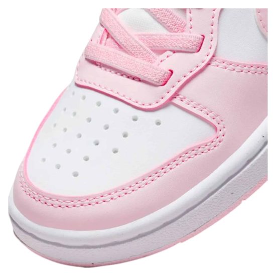 ZAPATILLA NIÑA FOOTWEAR COURT BOROUGH LOW PINK WHITE NIKE - Imagen 7
