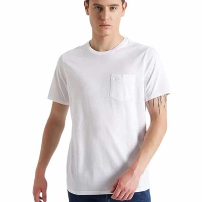 POLERA HOMBRE POCKET TEE PAPER WHITE DOCKERS