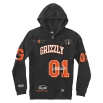 POLERON HOMBRE 3RD DOWN ZIP BLACK GRIZZLY