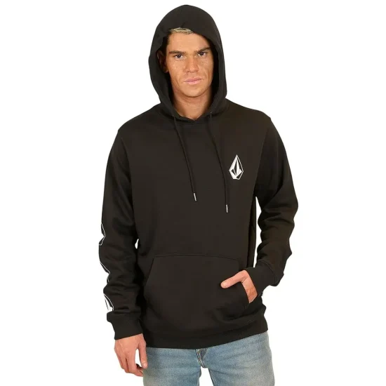 POLERON HOODDIE FULL STONE NEGRO VOLCOM