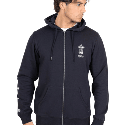 Poleron Fullzipper 5O773-MV Liso Black Maui