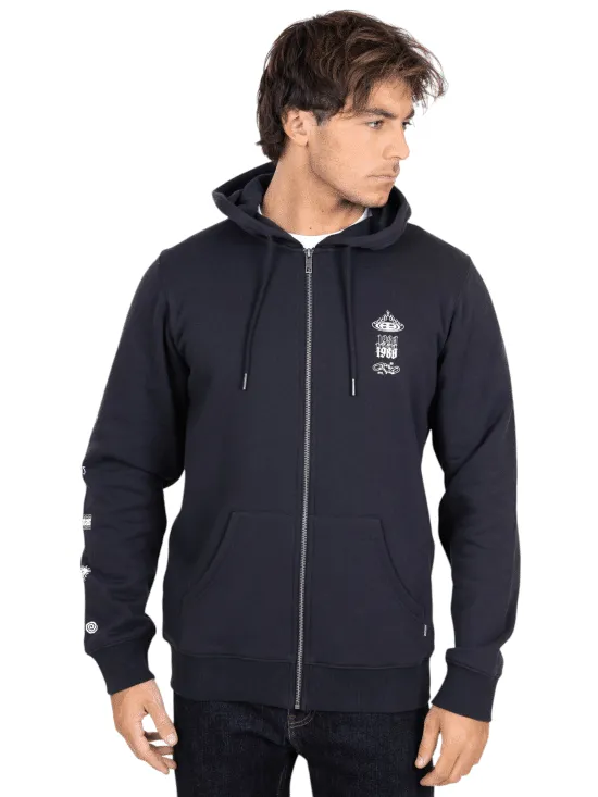 Poleron Fullzipper 5O773-MV Liso Black Maui