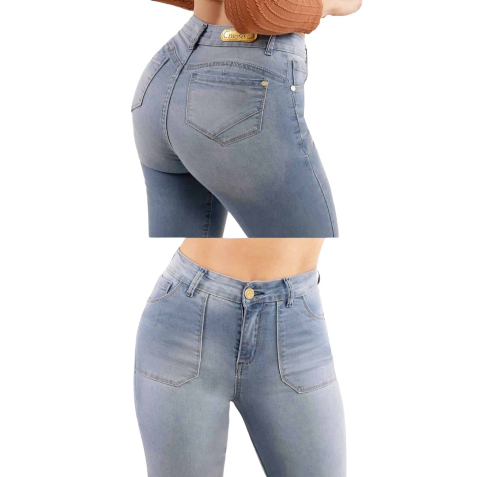 JEANS GIULIA LIGHT BLUE WIDE LEG DIVINE - Imagen 3