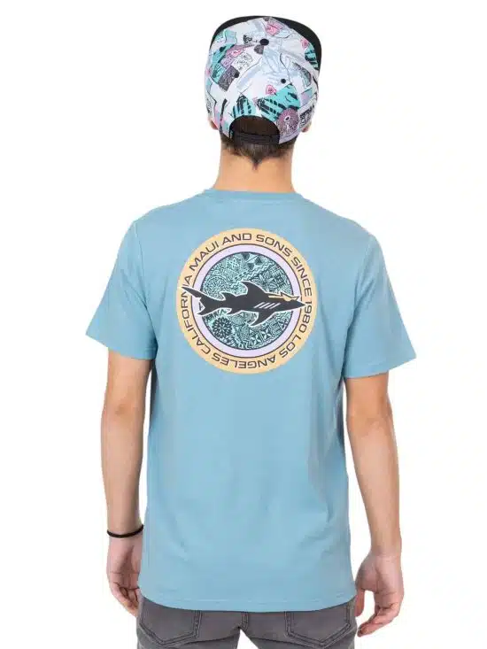 Polera Juvenil MC 5P700-MV Liso L.Blue Maui - Imagen 2