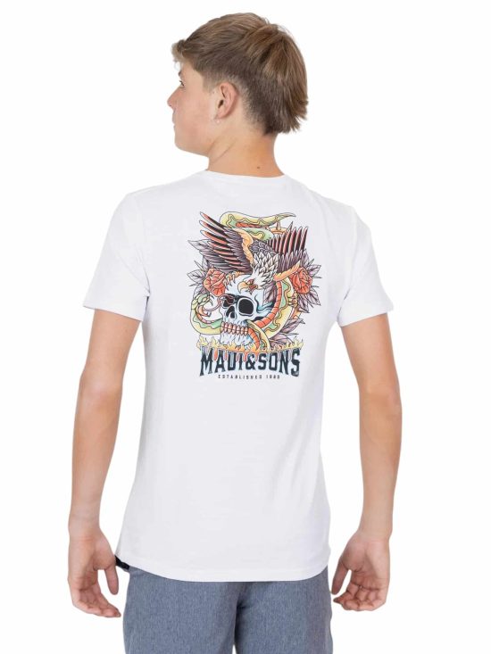 Polera Juvenil MC 5P705-MV Liso White Maui - Imagen 2