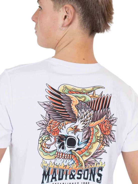 Polera Juvenil MC 5P705-MV Liso White Maui - Imagen 3