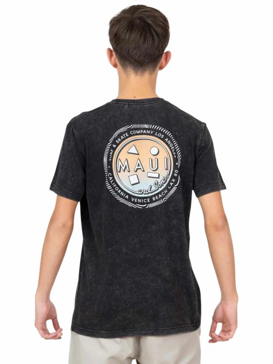 Polera Juvenil MC 5P716-MV Liso Black Maui - Imagen 2