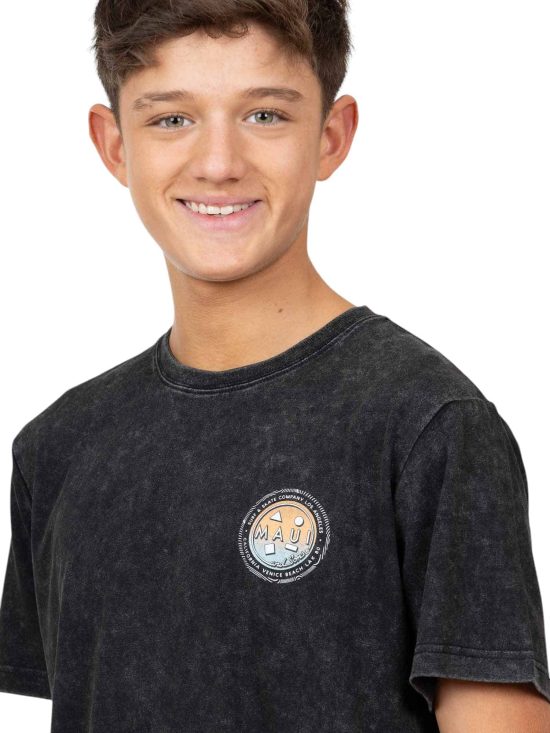 Polera Juvenil MC 5P716-MV Liso Black Maui - Imagen 3