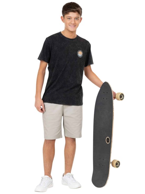 Polera Juvenil MC 5P716-MV Liso Black Maui - Imagen 4
