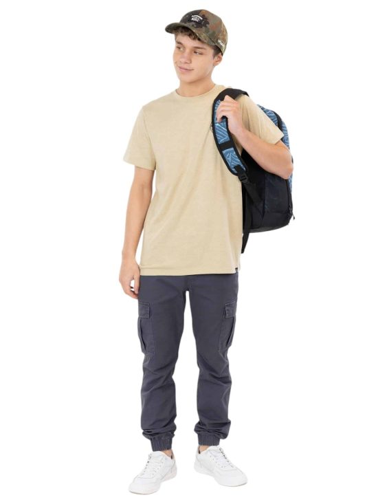 Polera Juvenil MC 5P721-MV Liso Khaki Maui - Imagen 3